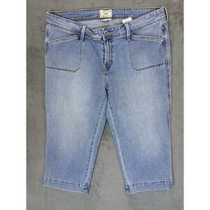 Levis Jeans Womens 14 Blue Light Wash 545 Capri Mid Rise Straight Stretch